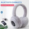 Winter Outdoor Plush Earmuffs Bluetooth-compatible Headphones Earphones Cute Warm Fur Stereowireless Headset