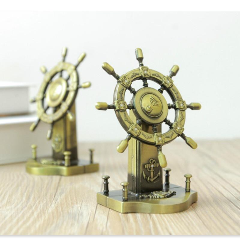 Европейские Креативные Металлические Поделки Штурвал Корабля Кормовой Руль Гостиная Столешница Стол Украшение Дома