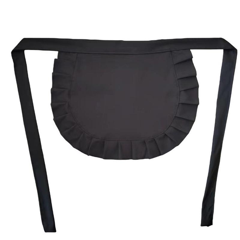 1 шт., ролевой костюм, фартук на талии, колготки, подарок для кухонной вечеринки, однотонный кружевной фартук, официант, подарок для парного костюма