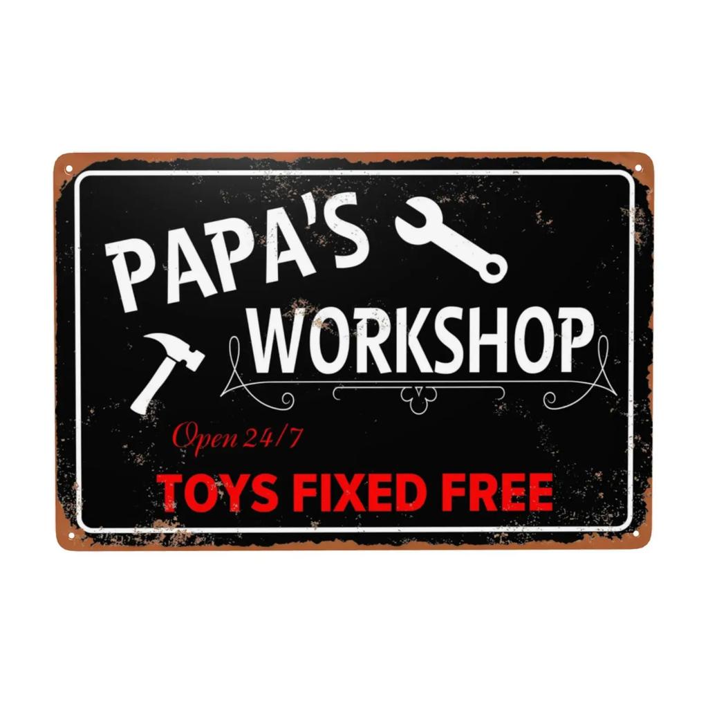 1pc, Full Service Garage Sign,Mechanic Car Service Parts Repairs Vintage Metal Signs for Cafe Bar Shop Wall Decor 8x12 Inch