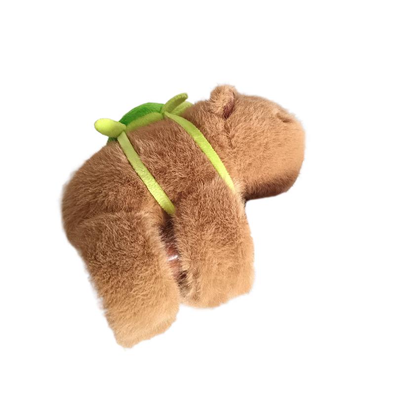 Cute Capybara Clap Circle Toys Slap Snap Wrap Wristband Bracelet Plush Hand Ring