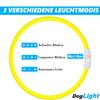 DogLight LED Dog Collar USB Light Collar Universal Size Cuttable Yellow