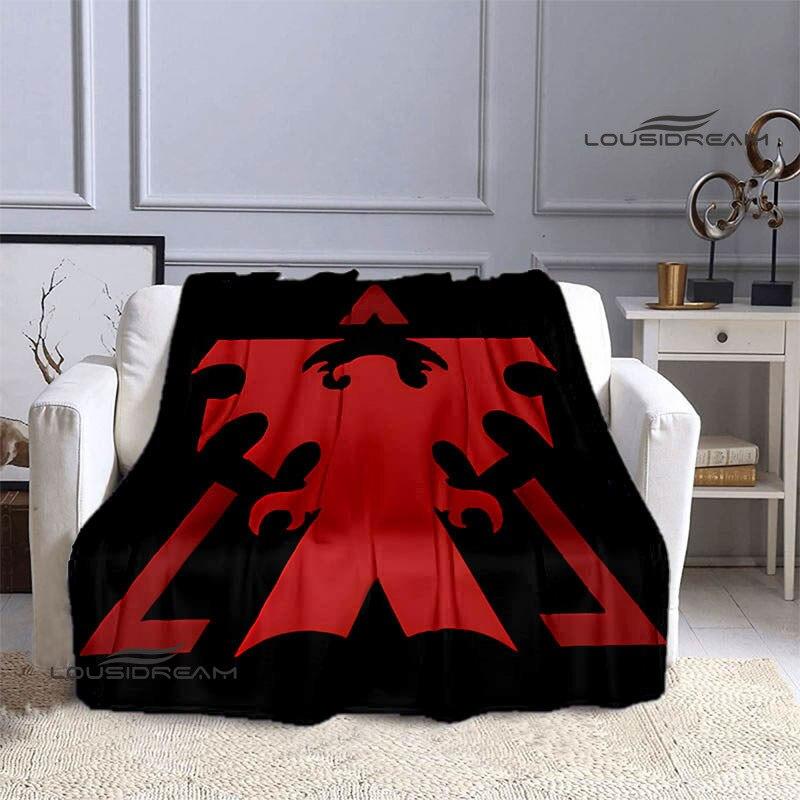 StarCraft Logo Printed Blanket Children Warm Beautiful Blanket Flannel Soft and Comfortable Blanket Home Travel Birthday Gift