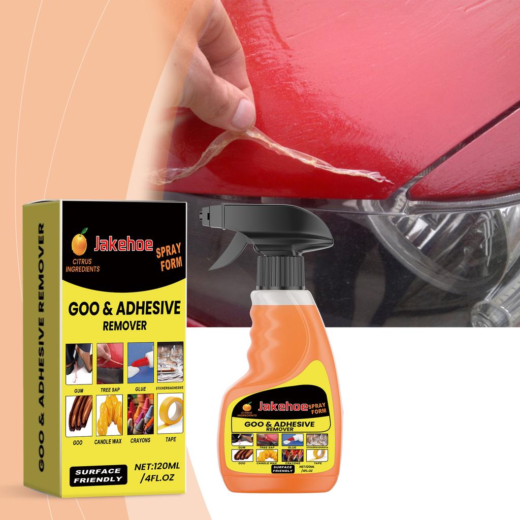 Jakehoe All Purpose adhesive glue remover Sticky Residued Remover Spray Auto Car Sticker Car Glass Label Cleaner Adhesive Glue S