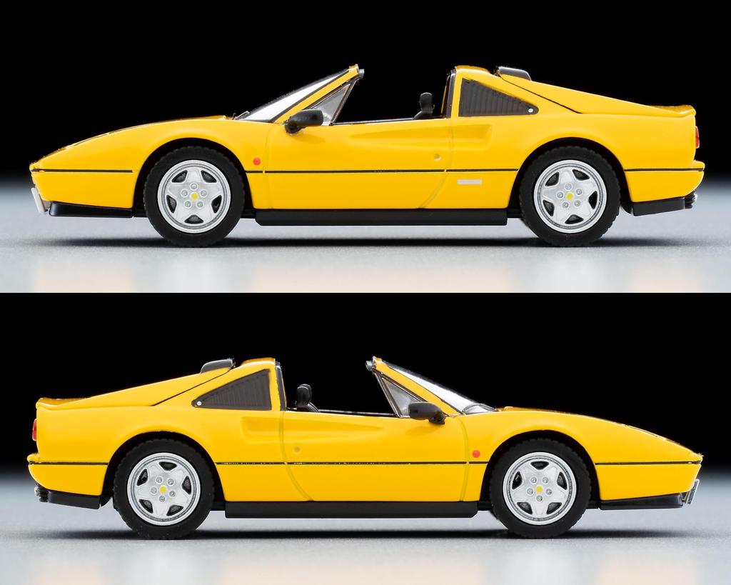 Tomica Limited Vintage Neo Ferrari 328 GTS Yellow Finished Product LV-N