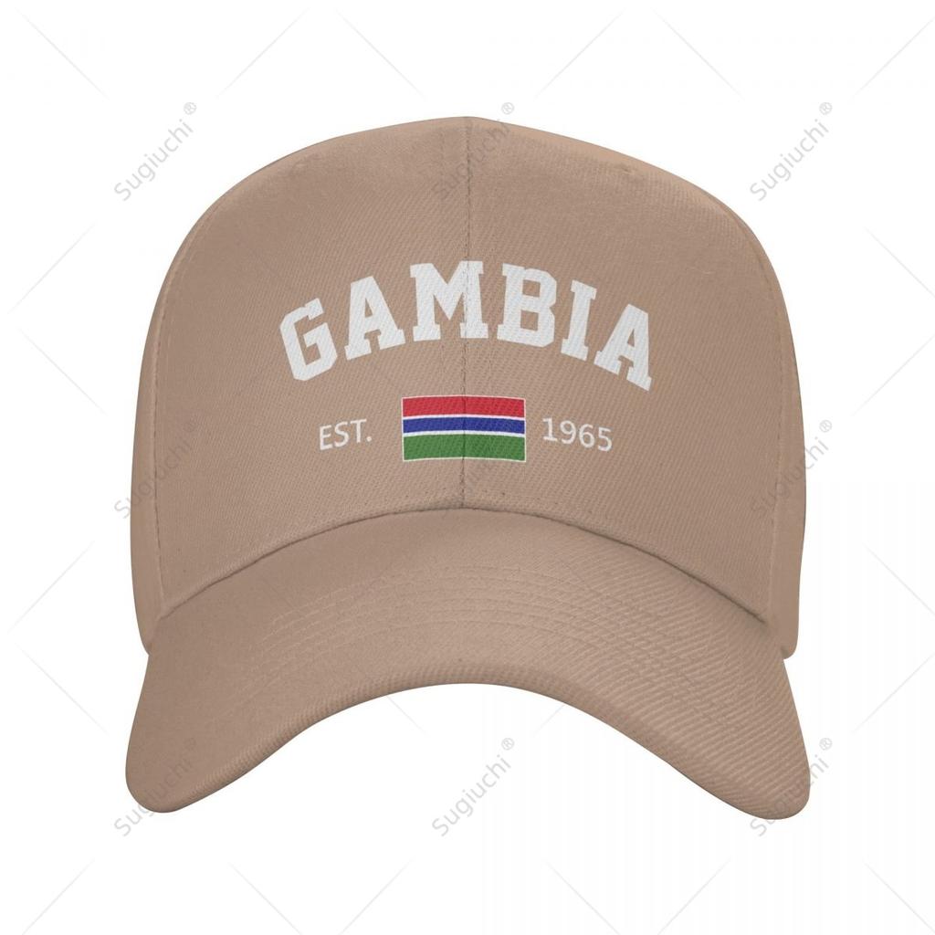 Baseball Cap Gambia EST Independence Day Wild Sun Shade Peaked Adjustable Outdoor Caps