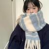 Winter Imitation Cashmere Scarf For Women High-End Korean Style Warm Scarf Fashionable And Versatile Thickened Shawl