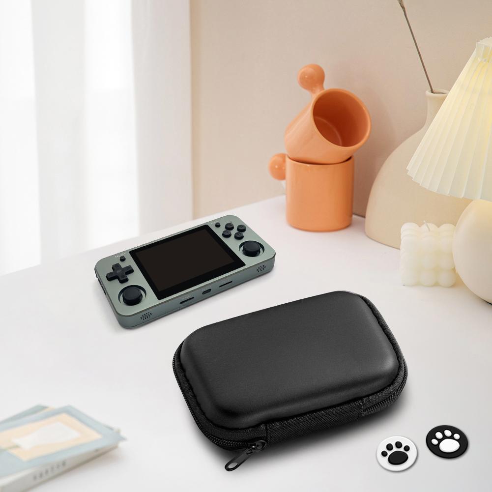 Портативная сумка для хранения EVA, противоударная, с 2 колпачками для джойстиков, водонепроницаемая защитная сумка для Miyoo Mini Plus/ANBERNIC RG35XX/R36S/R35S