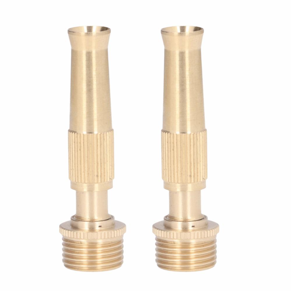 2PCS 20mm Outer Diameter Jet Nozzle G1/2 Male Thread Hose Nozzle Durable Water Hose Nozzle Car Wash