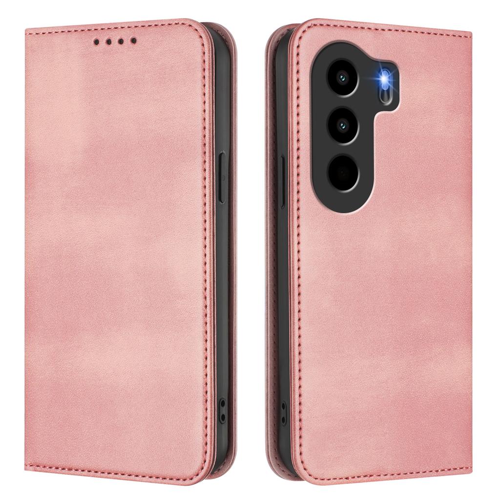 For Itel Power 70 4G Wallet Cases Retro Texture RFID Blocking Leather Phone Cover