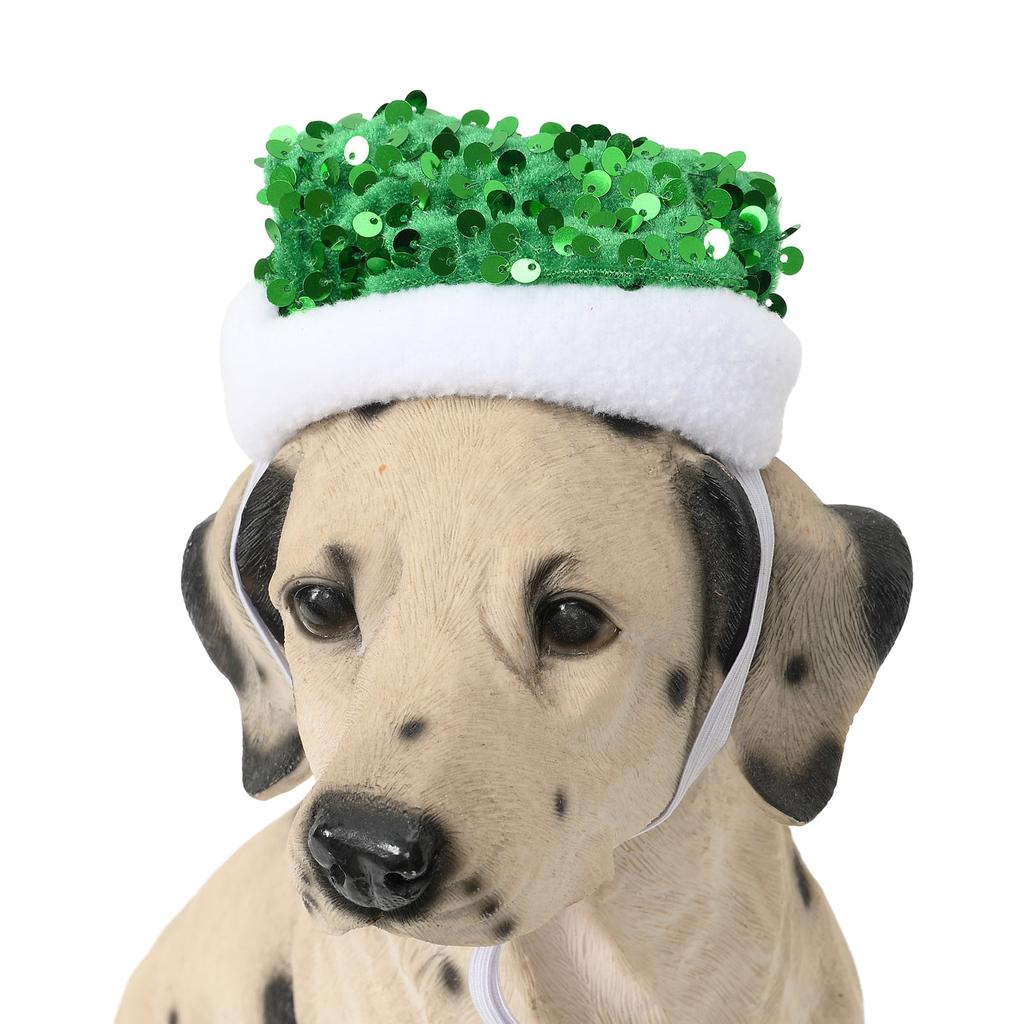 Питомец Шапка Санты Рождественский Костюм Головной убор для Кошки Собаки Питомец Фестиваль Вечеринка Реквизит Блестки Шапка Санты Ободок Аксессуар для Питомца