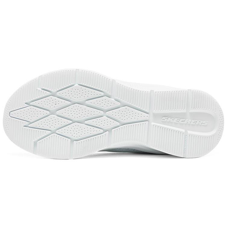 Skechers Girls Cushioning Abrasion Resistant Breathable Low top Kids' Running Shoes White Teenagers 302603L-WHT
