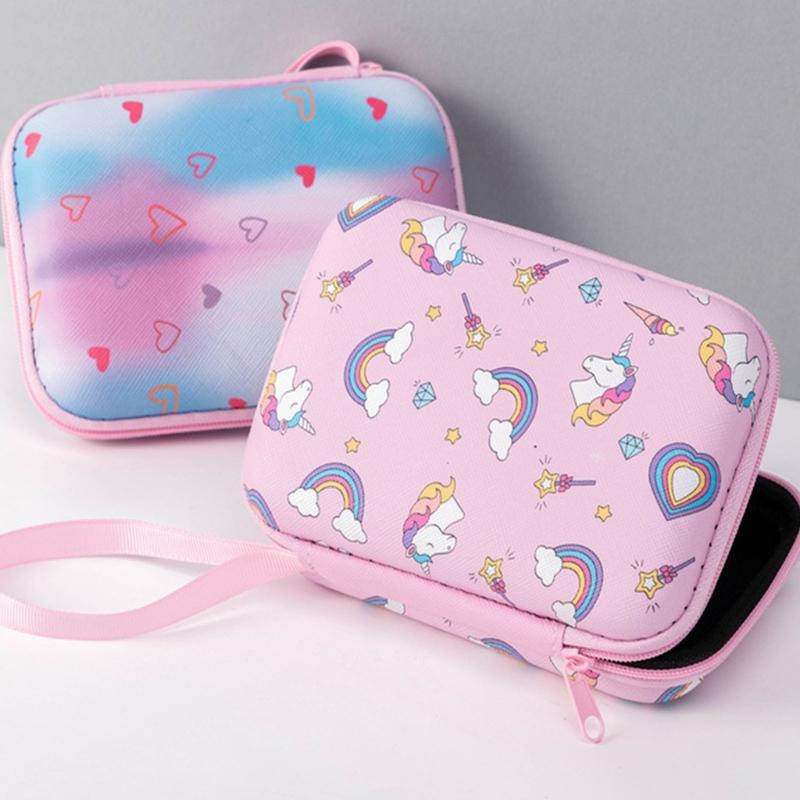Multicolored Cartoon Shockproof Storage Case Waterproof EVA Materials Compact For Camera Gear School Supplies