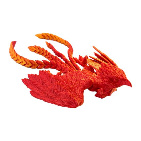 3D-печатная игрушка-феникс, шарнирная, гибкая, фиджет-птица, фигурка, крутая статуэтка животного, для снятия стресса, настольное украшение для взрослых