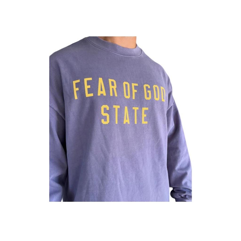 Fear of God Essentials Heavy Long-Sleeve Tee Lavender Мужские топы Фиолетовый 125BT242017F