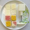 Convenient Blessing Pattern Mooncakes Embosser Practical Dessert Stamp Innovative Square Mold for Home and Food Shops