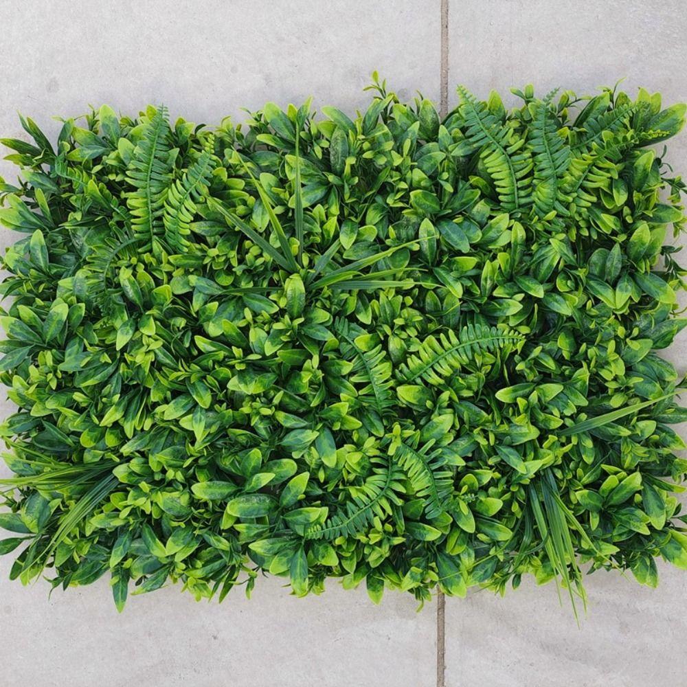 Пластиковая панель для стены из растений квадратной формы, устойчивая к УФ-излучению, панель для забора для конфиденциальности, декор для помещений