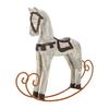 Rocking Horse Ornament Vintage Decorative Table Decoration Resin Iron Bookshelf Decor