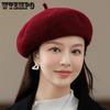 Women's Beret Autumn and Winter Painter's Hat Beret Top Hat Fashionable Pumpkin Hat