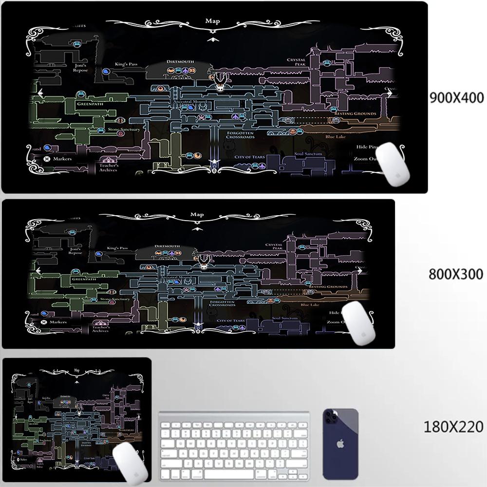 Anime Cute HD Table Mat Large Carpet Hollow Knight Gaming Accessories Mouse Pad Office PC Laptop Cartoon Game Cabinet Mousepad