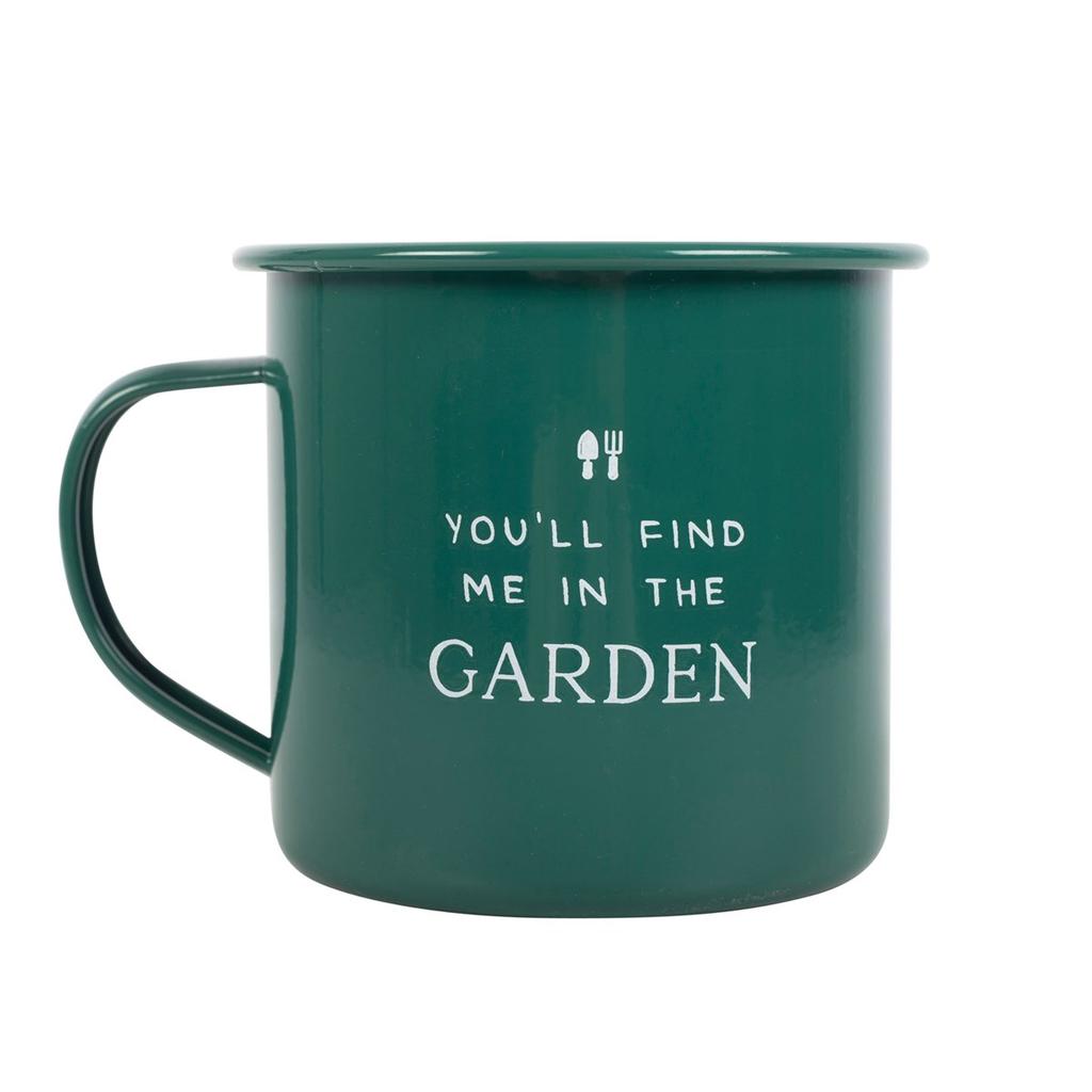 Something Different You´ll Find Me In The Garden Enamel Mug