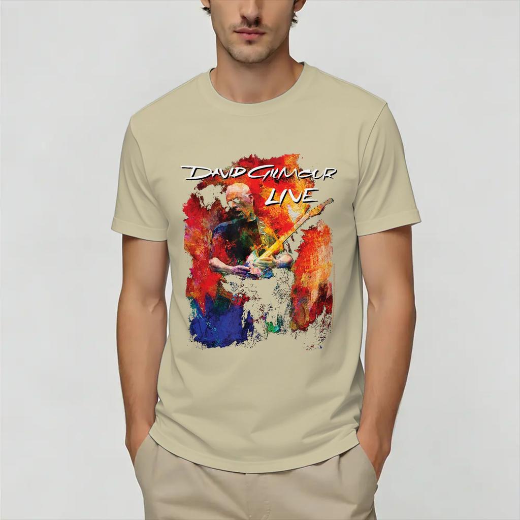 David Gilmours Unisex T Shirt Funny Tees Short Sleeve Round Neck TShirts Cotton Printing Clothing
