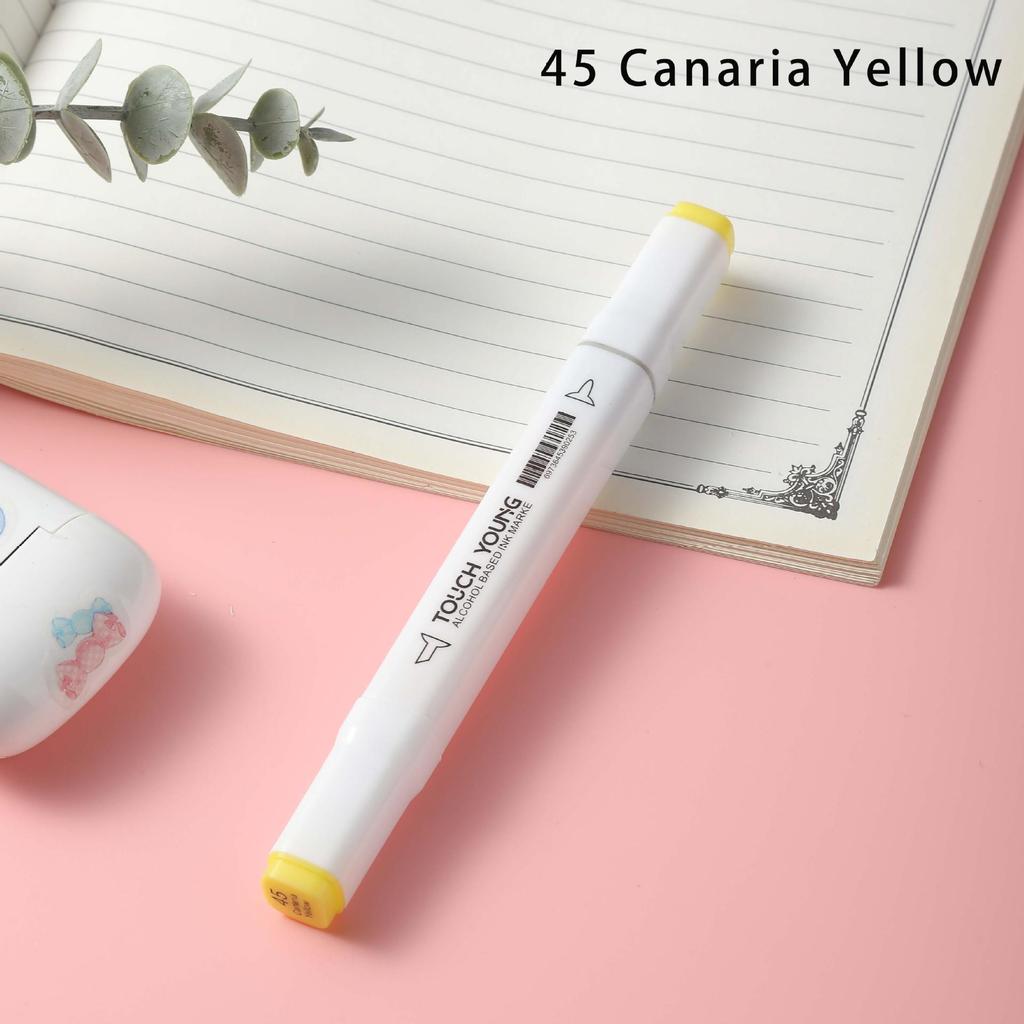 6th Gen Double Tip White Square Barrel Oil-Based Marker for Drawing & Hand-Painting