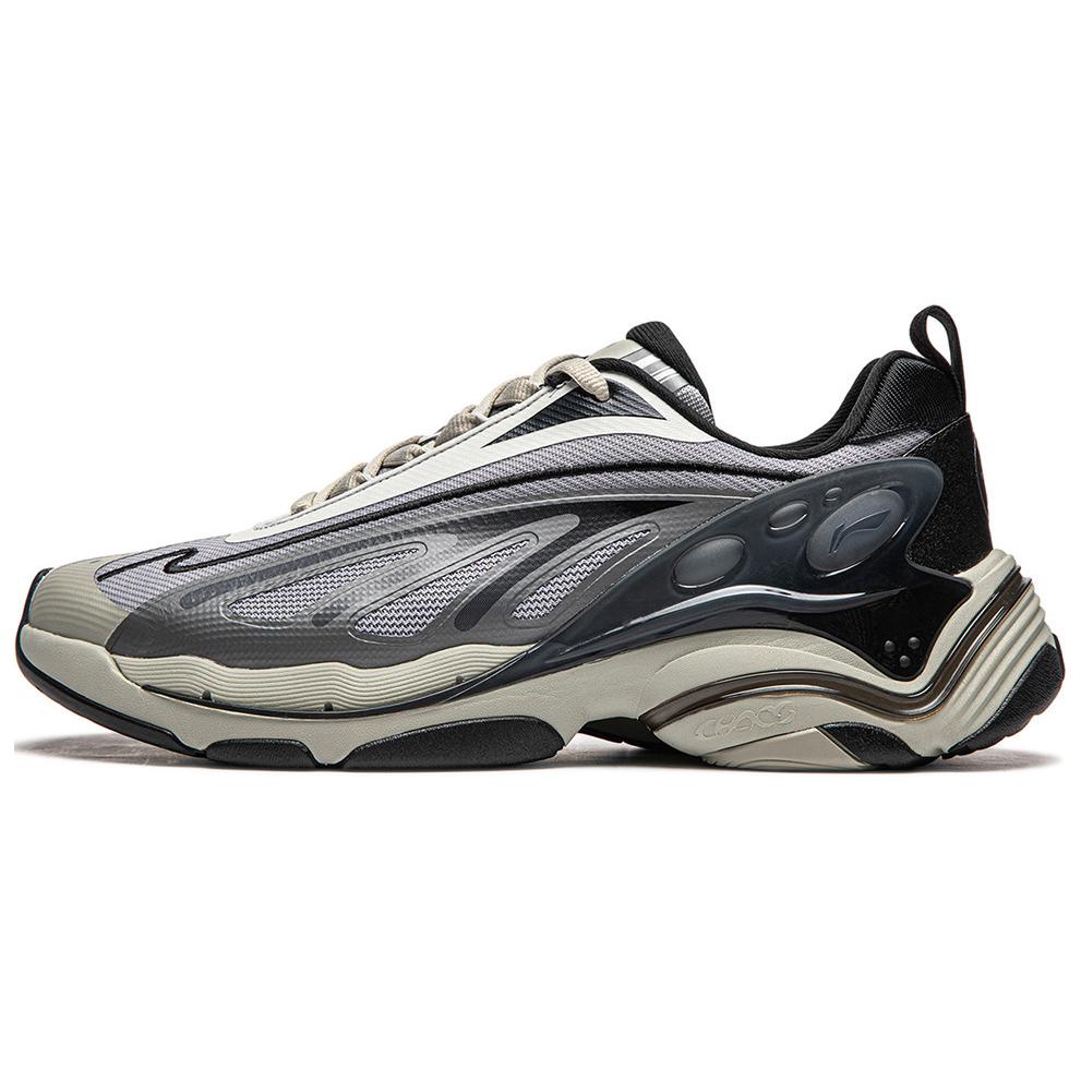 Li Ning Кроссовки Butterfly 2K Амортизирующие Нескользящие Износостойкие Дышащие Поддерживающие Низкие Массивные Мужские Серые AGCU063-3