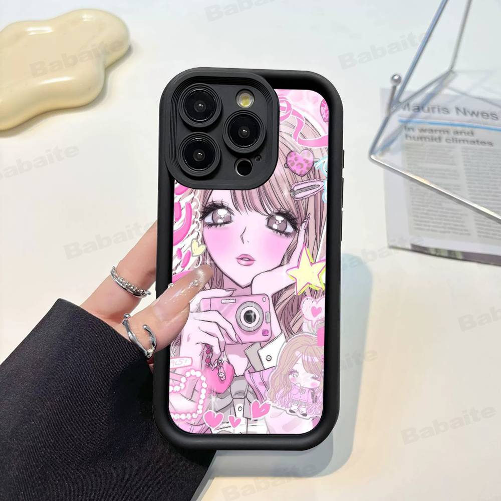 Модный Чехол для Телефона в Стиле Гяру для IPhone 11 12 13 16 15 17 14 Pro Max Мягкий Силиконовый Чехол Funda