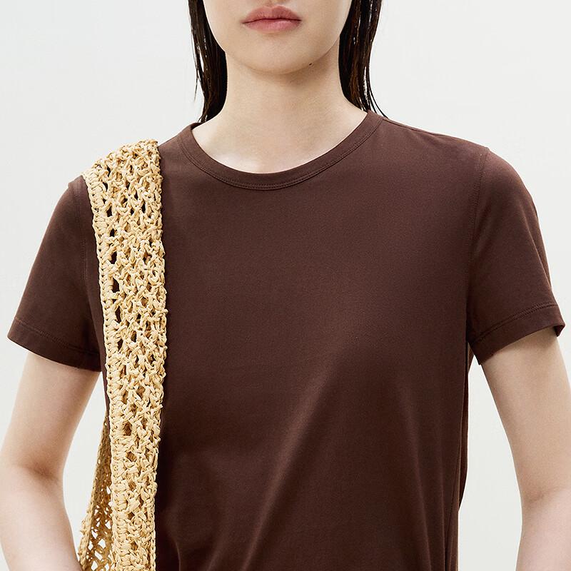LESS 2025 Summer Round Neck Short Sleeve T-Shirt