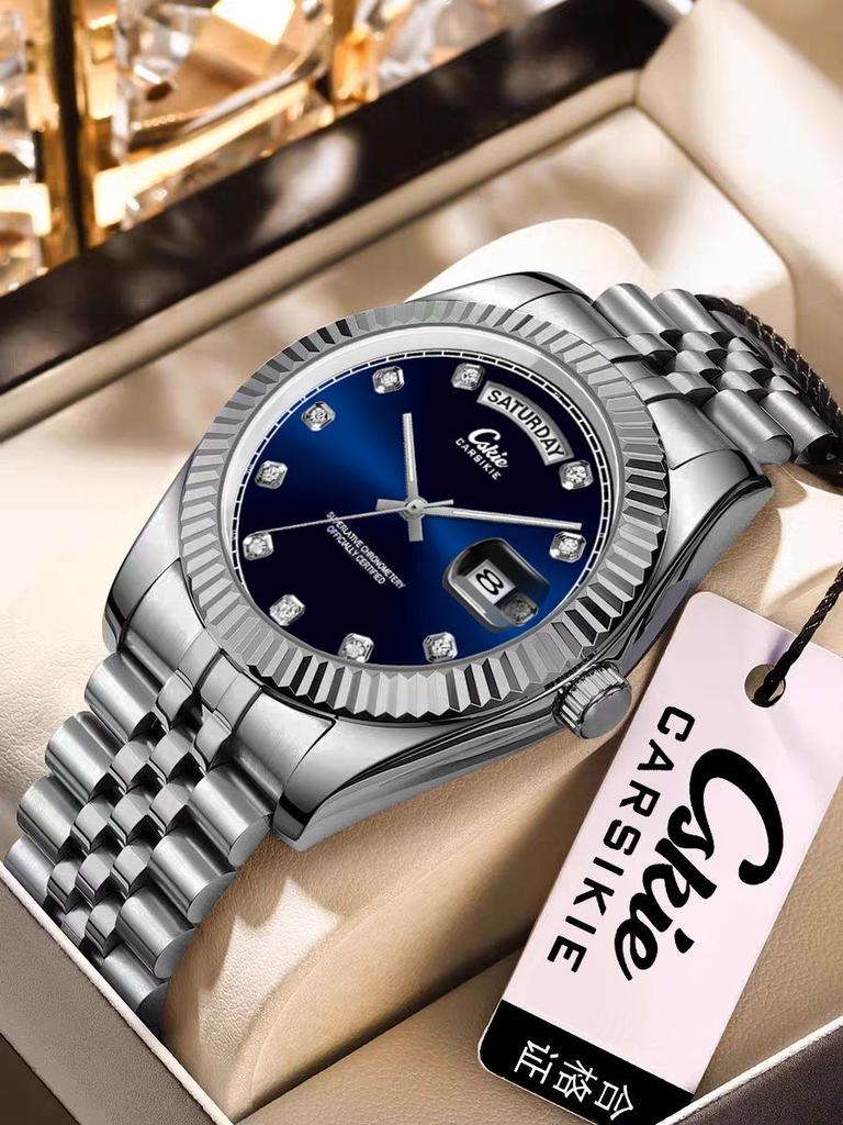 Швейцарский бренд Ультратонкие Мужские Стальные Бизнес-Часы - Высококлассный Водонепроницаемый Дизайн