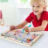 Montessori Magnetic Color Sorting Game Wooden Magnetic Pen Maze Set Enhances Attention And Motor Skills Puzzle Toys For Kids