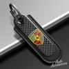 MOXX7 Брелок-подвеска с логотипом автомобиля для Cayenne Panamera Macan 911 Taycan Boxster Cayman 918 Pajun Аксессуар-брелок из углеродного волокна