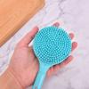 Многофункциональная силиконовая щетка для ванны для тела, скруббер для спины, длинная ручка для душа