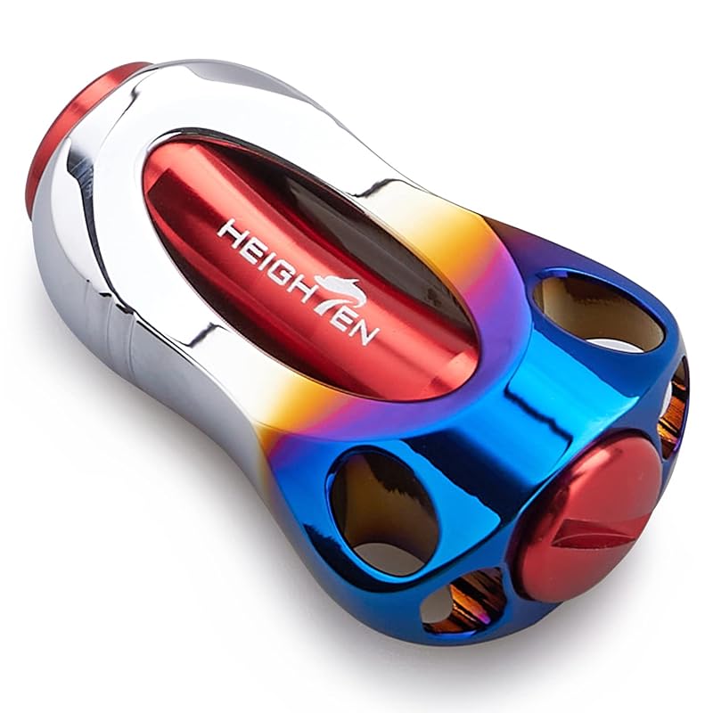 HEIGHTEN 22mm Reel Handle Knob 8.8g Shimano Daiwa Common Use (Shimano Type A) (Daiwa S) for Aurora Series (red) (561)