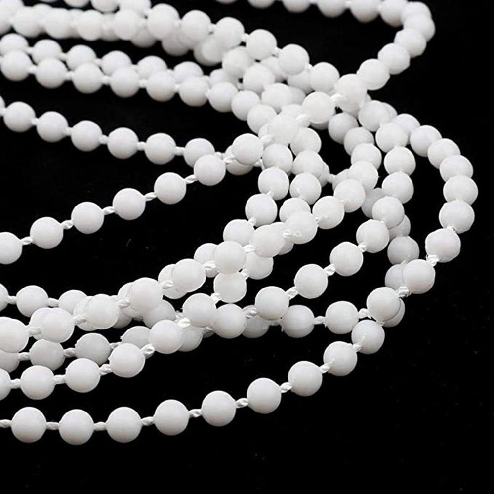 Curtain Accessories Plastic White Blind Beaded Chain Blind Chain Chain Pull Cord Curtain Bead Rope
