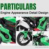 1/12 Kawasaki ZX-10R Мотоцикл Игрушечная модель автомобиля Литье под давлением со звуком и светом Подвеска заднего колеса Модели транспортных средств Коллекционируйте подарки
