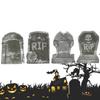 House Foam Party Props Lifelike Halloween Ornaments Halloween Sign Fake Tombstone Garden Decor