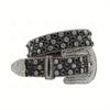 Винтажный сверкающий панк-ремень со стразами и высококачественной пряжкой-штифтом