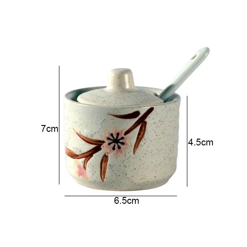Ретро керамические банки для приправ Солонки и перечницы Кухонные принадлежности для специй Банки для специй Коробка для приправ Кухонные принадлежности