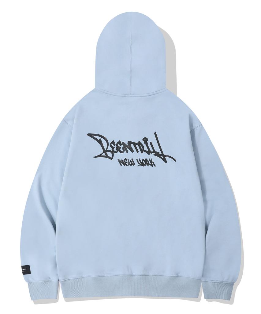 Худи на молнии с двумя бегунками Beentrill Script (синий)
