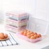 15 Grids Refrigerator Egg Box Stackable Plastic Fresh-Keeping Box With Lid Household Food Storage Transparent Kitchen Egg Box