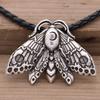 European and American Butterfly Skull Pendant Moth Moon Totem Zinc Alloy Necklace Retro Pendant Ornament