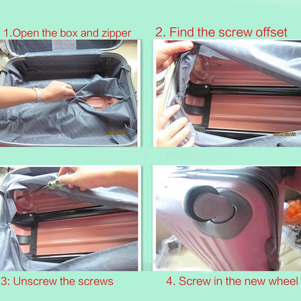 1 пара A79 чемодан на колесиках ремонт колес дорожный чемодан запчасти аксессуары замена колес колеса