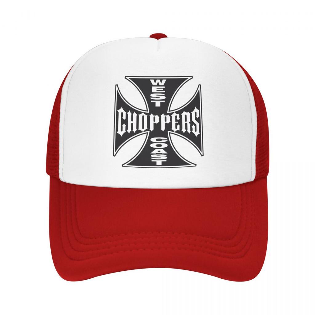 Personalized West Coast Iron Cross Choppers Baseball Cap Outdoor WoUnisex Unisex's Adjustable Trucker Hat Spring Snapback Caps