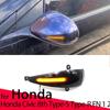 2x Dynamic Side Mirror Blinker Light LED Turn Signal Lamps For Honda Civic MK8 8th Hatchback 3 Door 5 Door Type-S Type-R 05-12