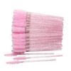 50Pcs Makeup Brushes Disposable Crystal Eyebrow Brush Diamond Handle Mascara Wand Applicator Eye Lashes Eyelash Extension Tools