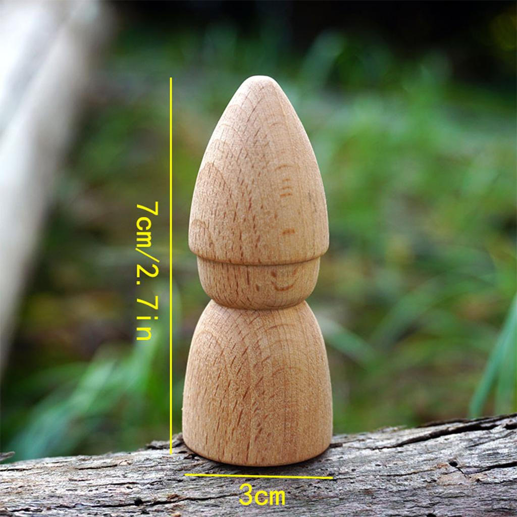 6/Набор деревянных кукол-прищепок, незаконченные фигурки людей с краской для покраски