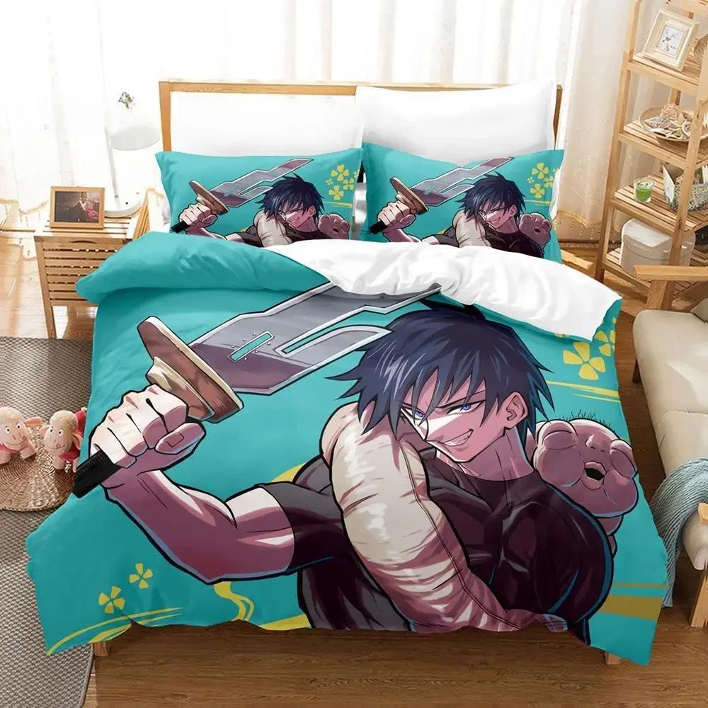Новый Тодзи Фушигуро Магическая битва Комплект постельного белья Односпальный Полуторный Двуспальный Кингсайз Комплект для кровати Взрослый Детский Спальня Аниме Комплекты пододеяльников