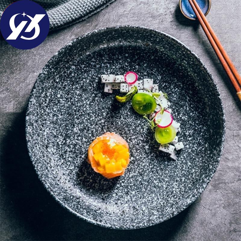 Скандинавская креативная керамическая круглая глубокая тарелка для супа, большая емкость, салат, макароны, простая кухонная Рождественская декоративная обеденная тарелка, посуда